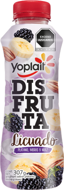 Yoplait Disfruta Licuado Platano Moras y Nuez 307g